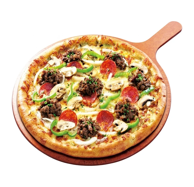 Bulgogi Pizza with Korean marinated beef at Pizza Maru & Katsuya, Calgary