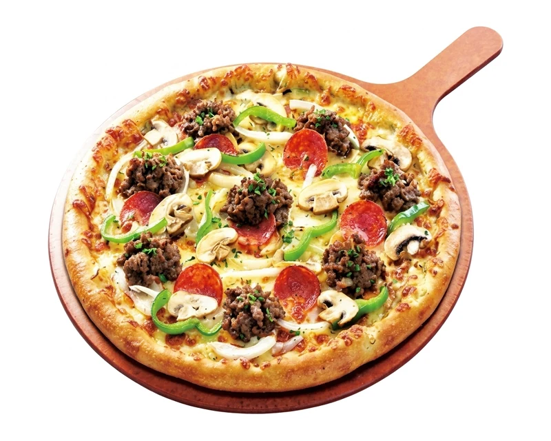 Korean Bulgogi Pizza with marinated beef on green tea dough at Pizza Maru & Katsuya, Calgary
